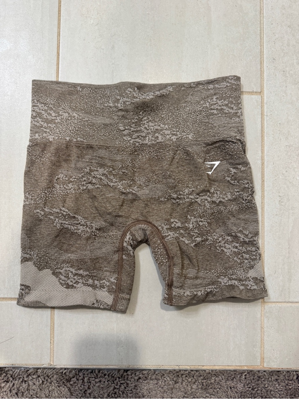 Gymshark Brown Patterned Women's Bike Shorts